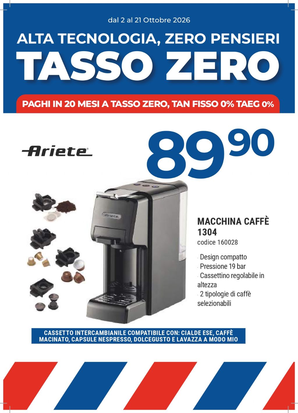 ARIETE 1304 MACCHINA CAFFE